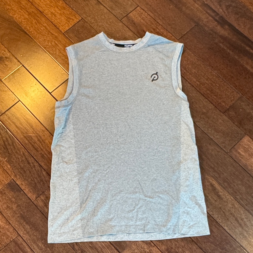 Peloton Men’s Sleeveless Performance Tank - Heather Light Gray